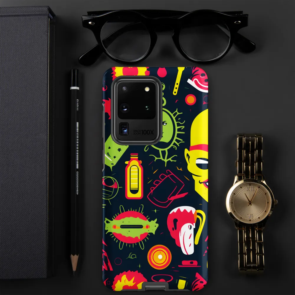 Neon Revelry: A Quirky Exploration of Modern Pop Art
