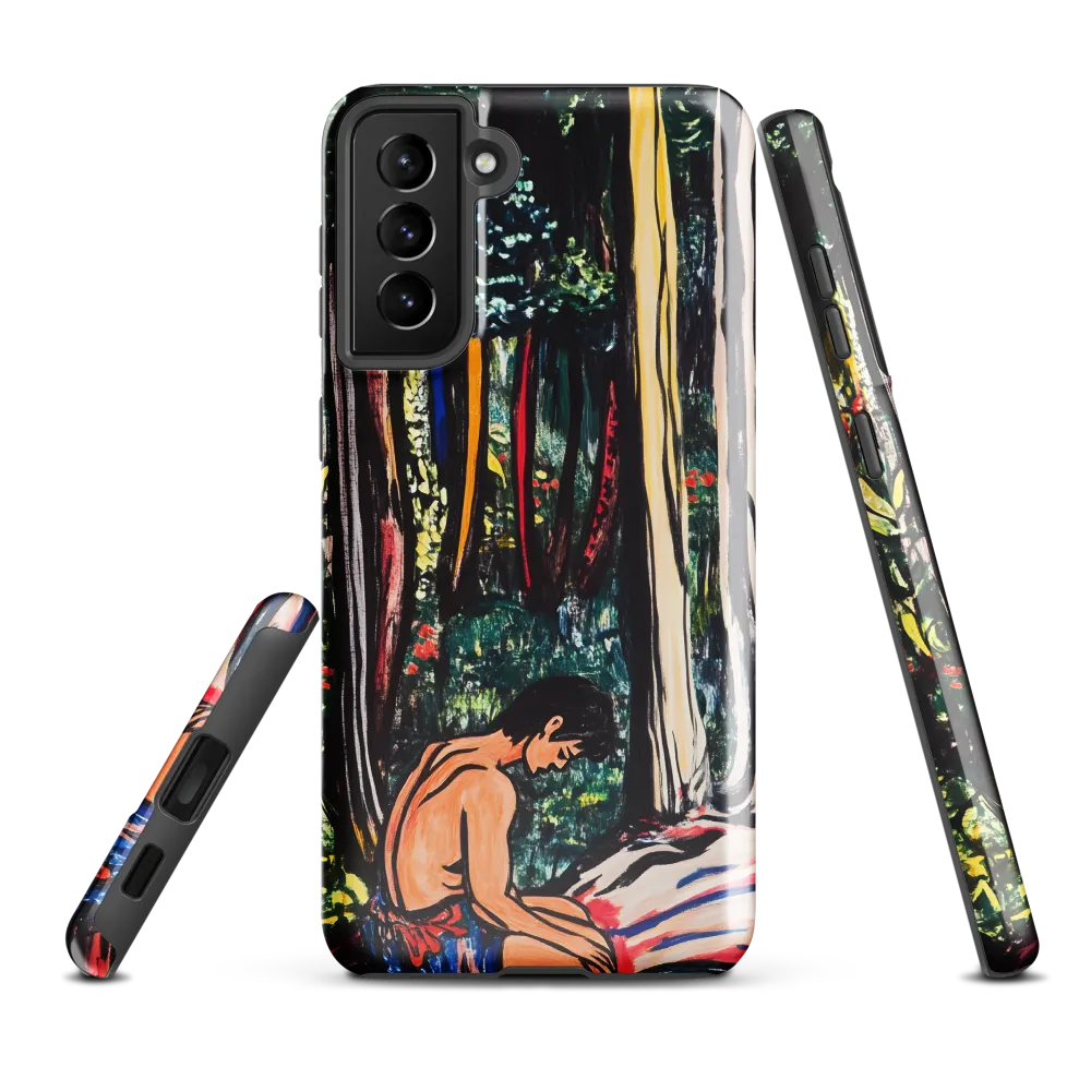 Contemplation in Nature | Phone Case |  S21 Plus | Tough Case | Glossy