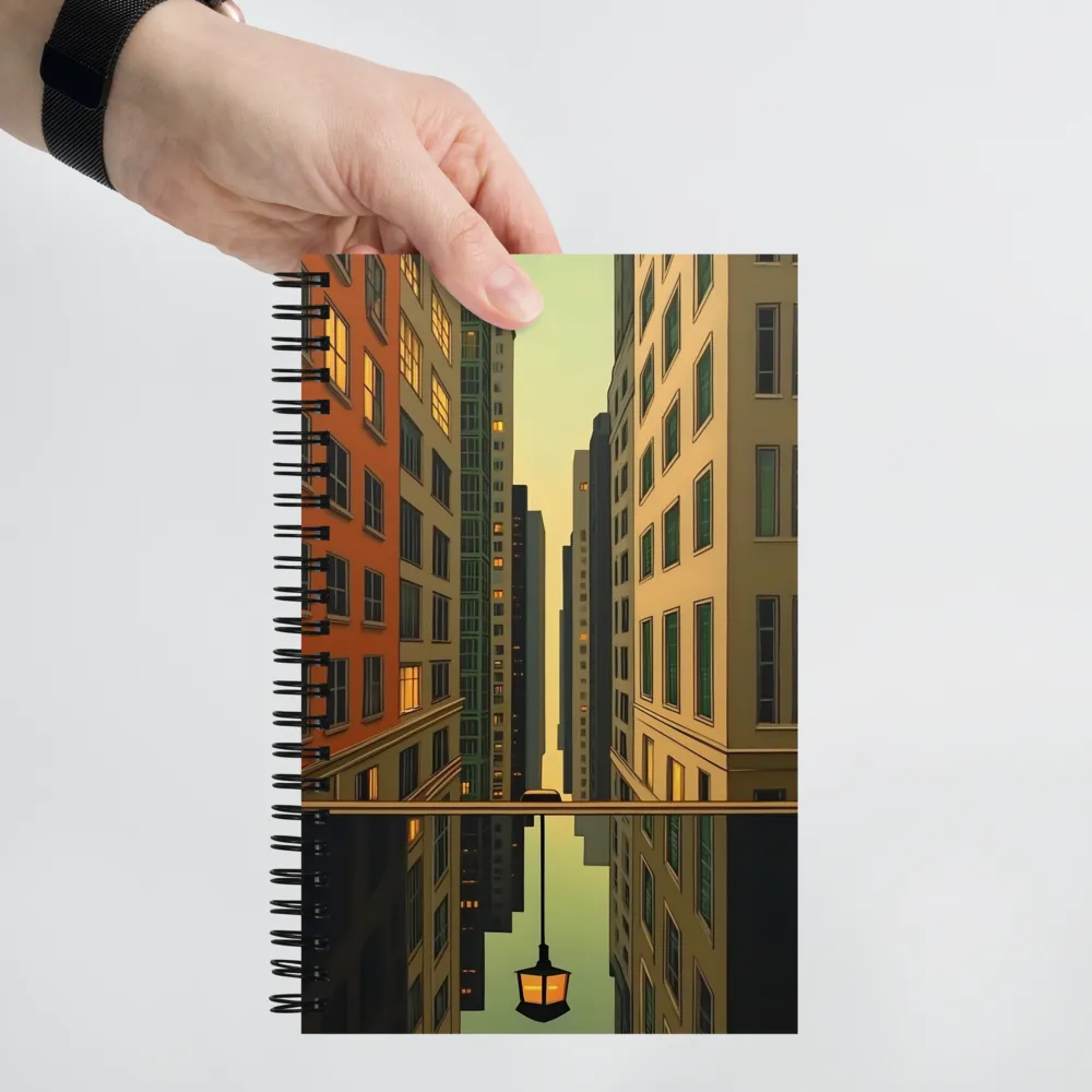 Reflections of Urban Serenity | Spiral Notebook