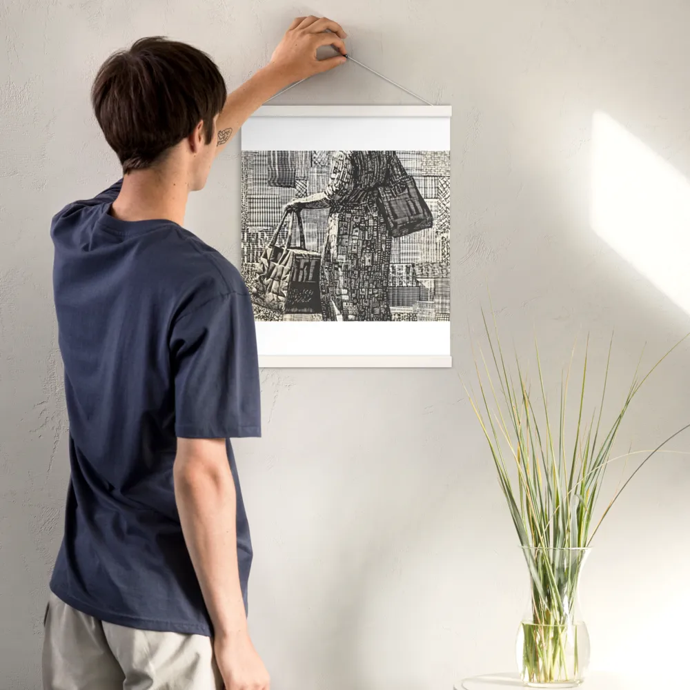 Urban Reflections: A Shopping Narrative | Poster With White Wood Hanger | 16″×20″