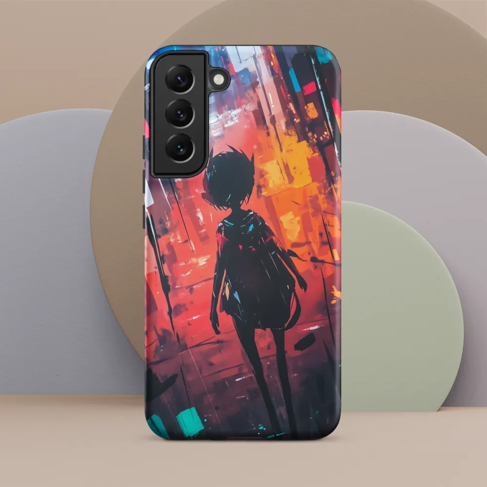 Silhouette in the Urban Abyss | Phone Case |  S22 Plus | Tough Case | Matte