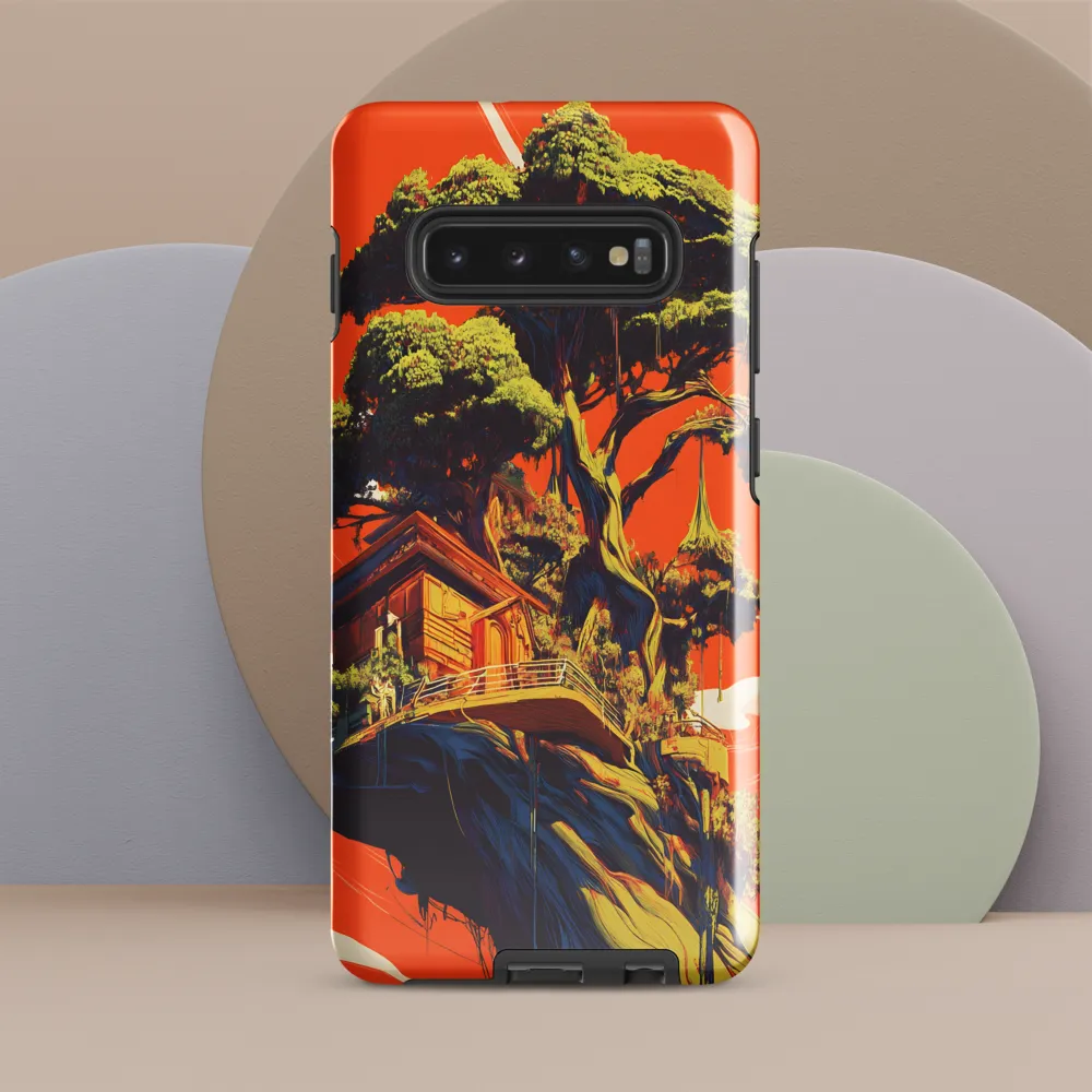 Soaring Sanctuary: The Surreal Treehouse | Phone Case |  S10 Plus | Tough Case | Glossy