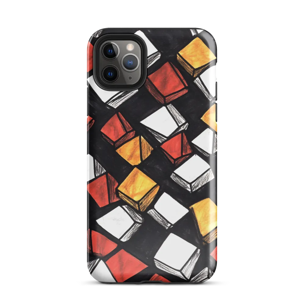 Dynamic Blocks | Phone Case |  11 Pro Max | Tough Case | Glossy