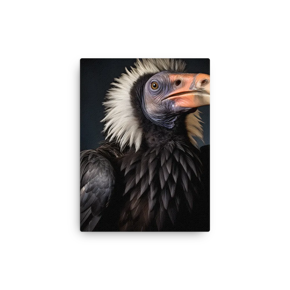 Majestic Vulture Portrait | Thin Canvas | 9″×12″