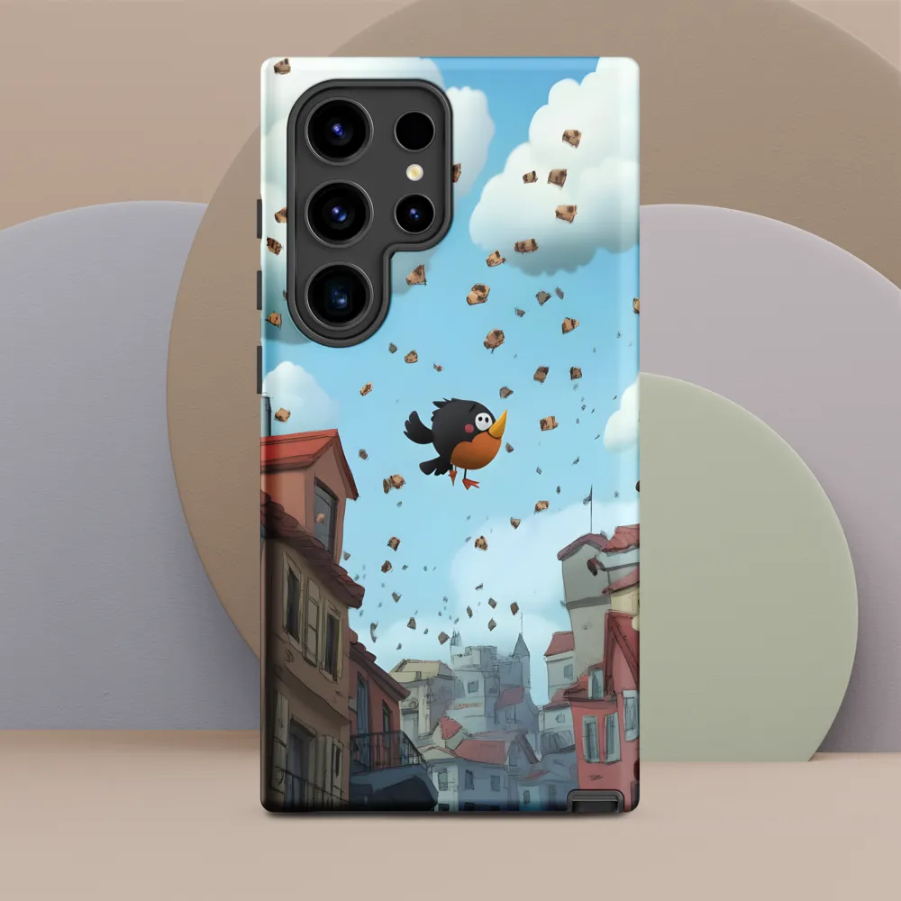 A Whimsical Flight Through Bread and Sky