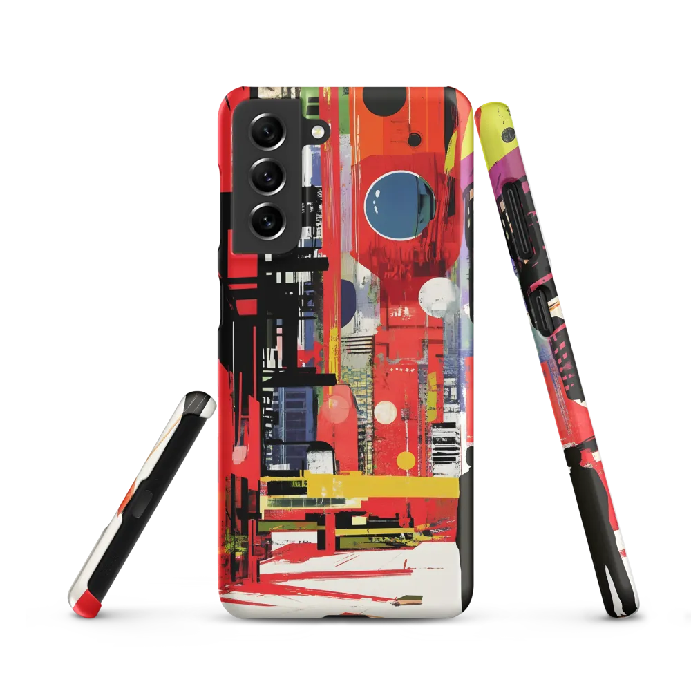Urban Echoes: A Futuristic Reverie | Phone Case |  S21 | Snap Case | Matte