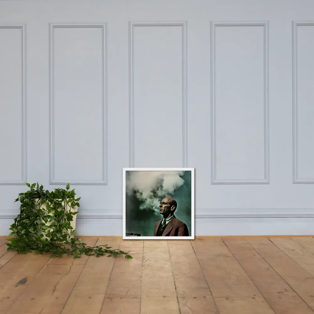 Clouded Thoughts | Poster with White Frame | 18″×18″