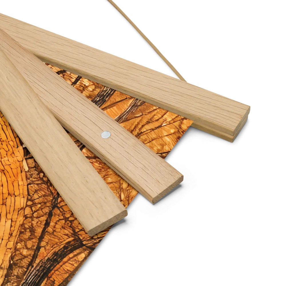 Embrace of Autumn | Poster With Oak Wood Hanger | 18″×18″