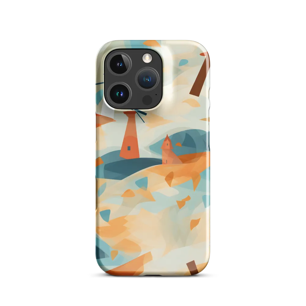 Whimsical Windmills in a Tranquil Landscape | Phone Case |  16 Pro | Snap Case | Glossy