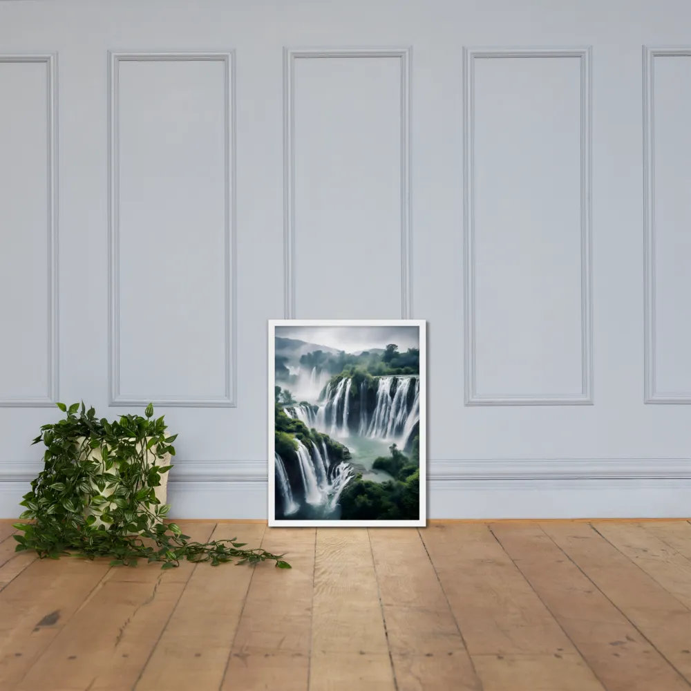 Whispers of the Cascades | Poster with White Frame | 18″×24″