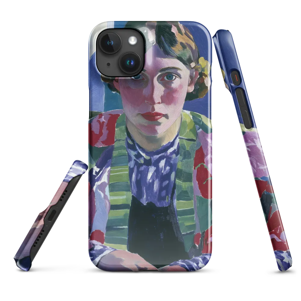 Vibrant Gaze: A Modernist Portrait
