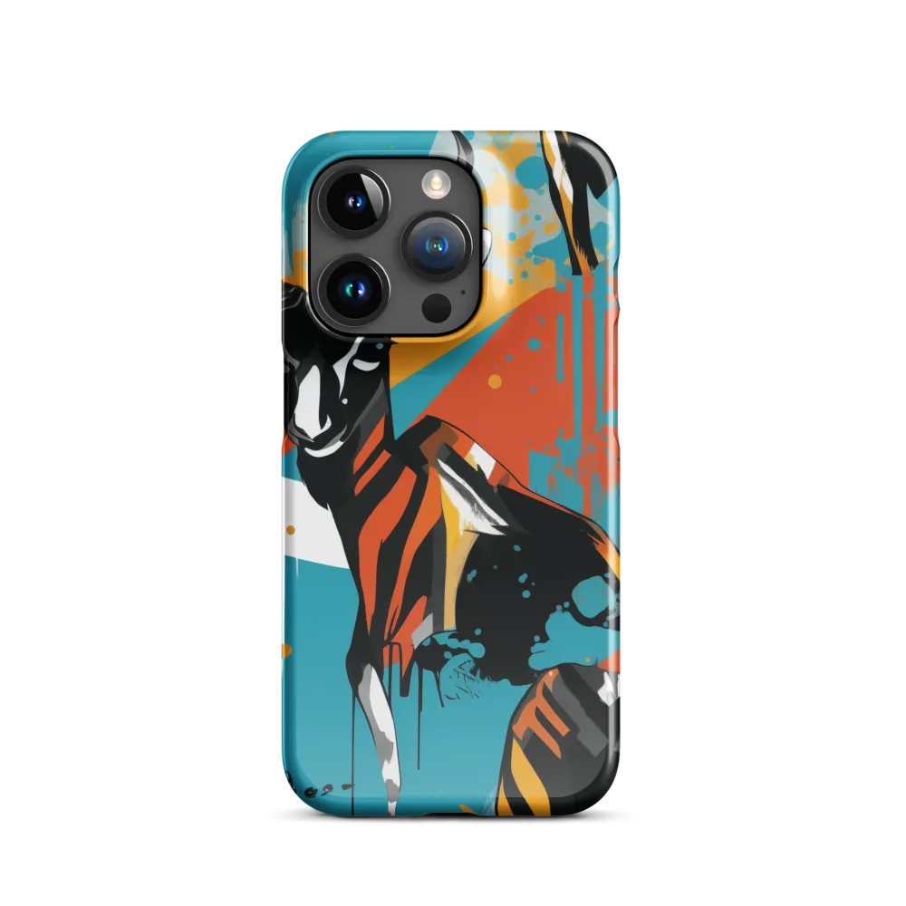 Dynamic Antelope in Vivid Abstract