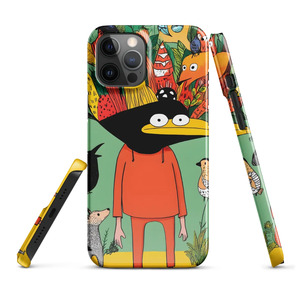 Whimsical Encounter in a Colorful Jungle