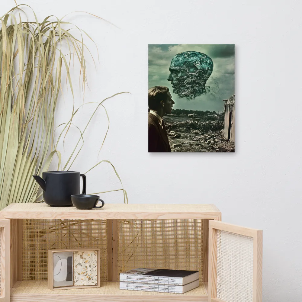 Ethereal Reflections: Identity in a Fragmented World | Canvas | 16″×20″