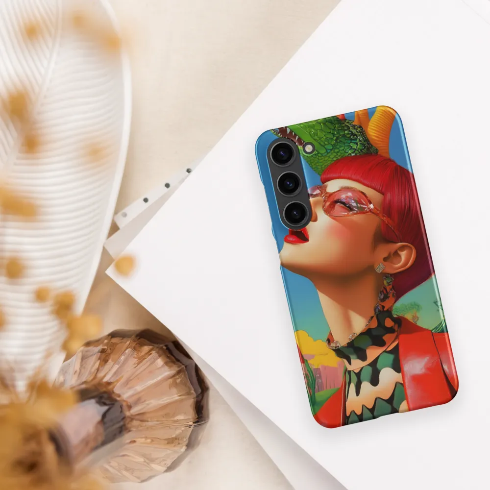 Whimsical Fantasy: A Surreal Portrait | Phone Case |  S23 Plus | Snap Case | Matte