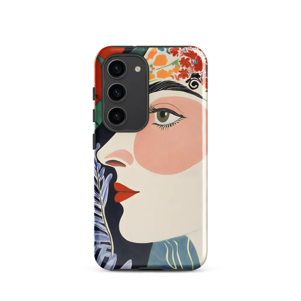 Floral Serenade: A Modern Portrait