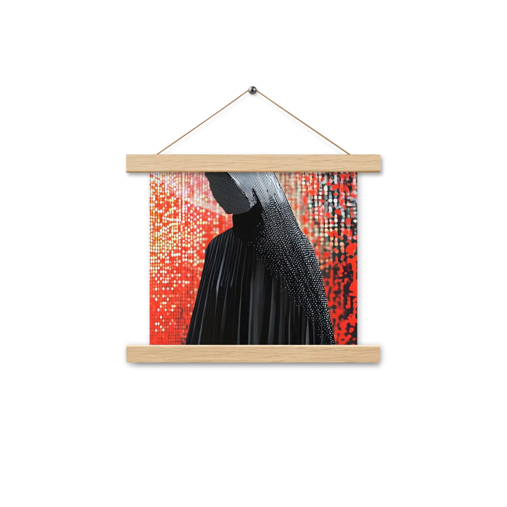 Veil of Modernity | Poster With Oak Wood Hanger | 10″×10″