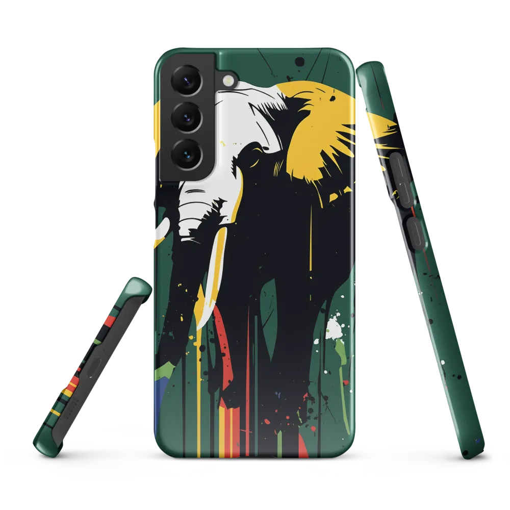Majestic Minimalism: The Colorful Elephant