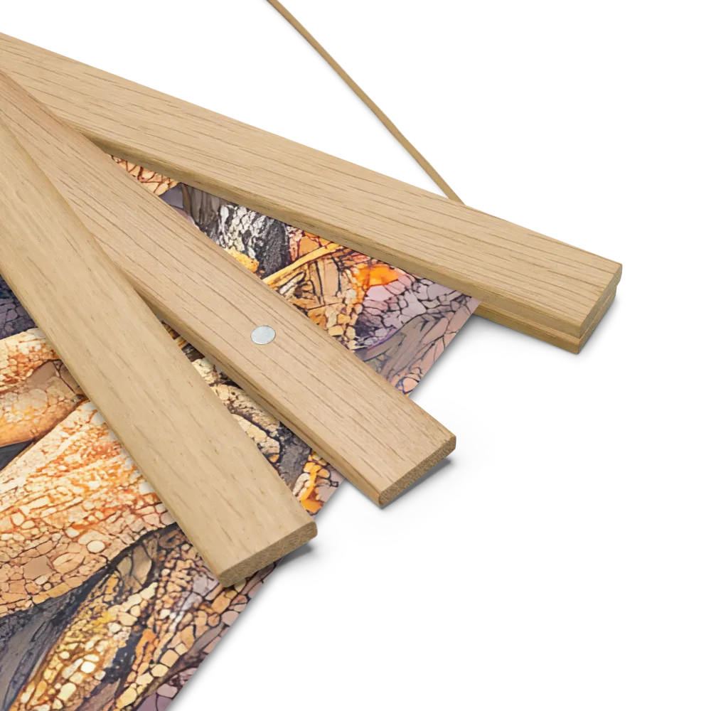 Whispers of the Frosted Meadow | Poster With Oak Wood Hanger | 18″×18″
