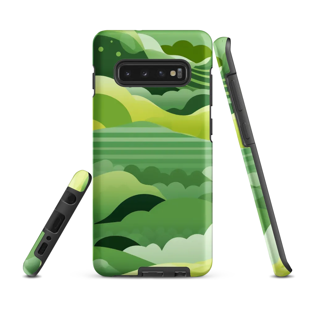Tranquility in Green Waves