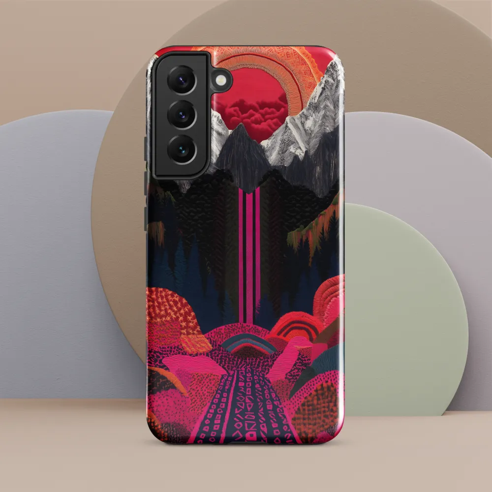 Ethereal Cascade: A Surreal Landscape