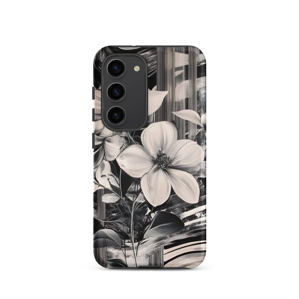 Ethereal Bloom: A Dance of Monochromes