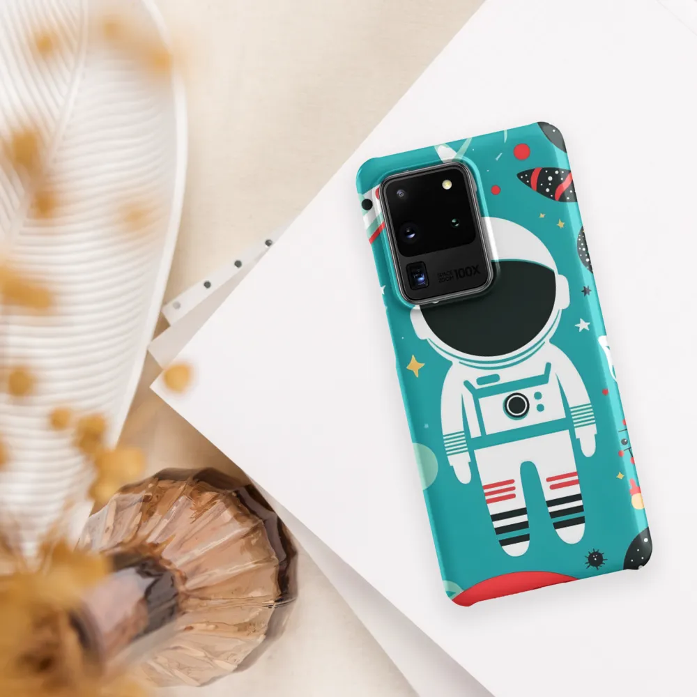 Whimsical Astronaut in Cosmic Wonderland