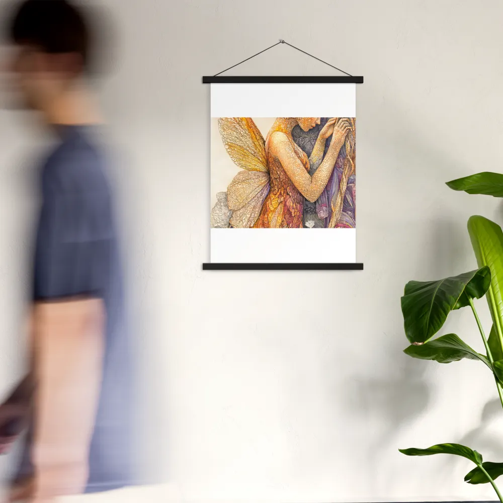 Whispers of the Frosted Meadow | Poster With Black Wood Hanger | 18″×24″