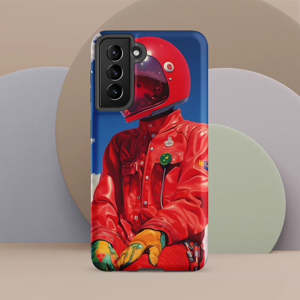 Astronaut in Crimson
