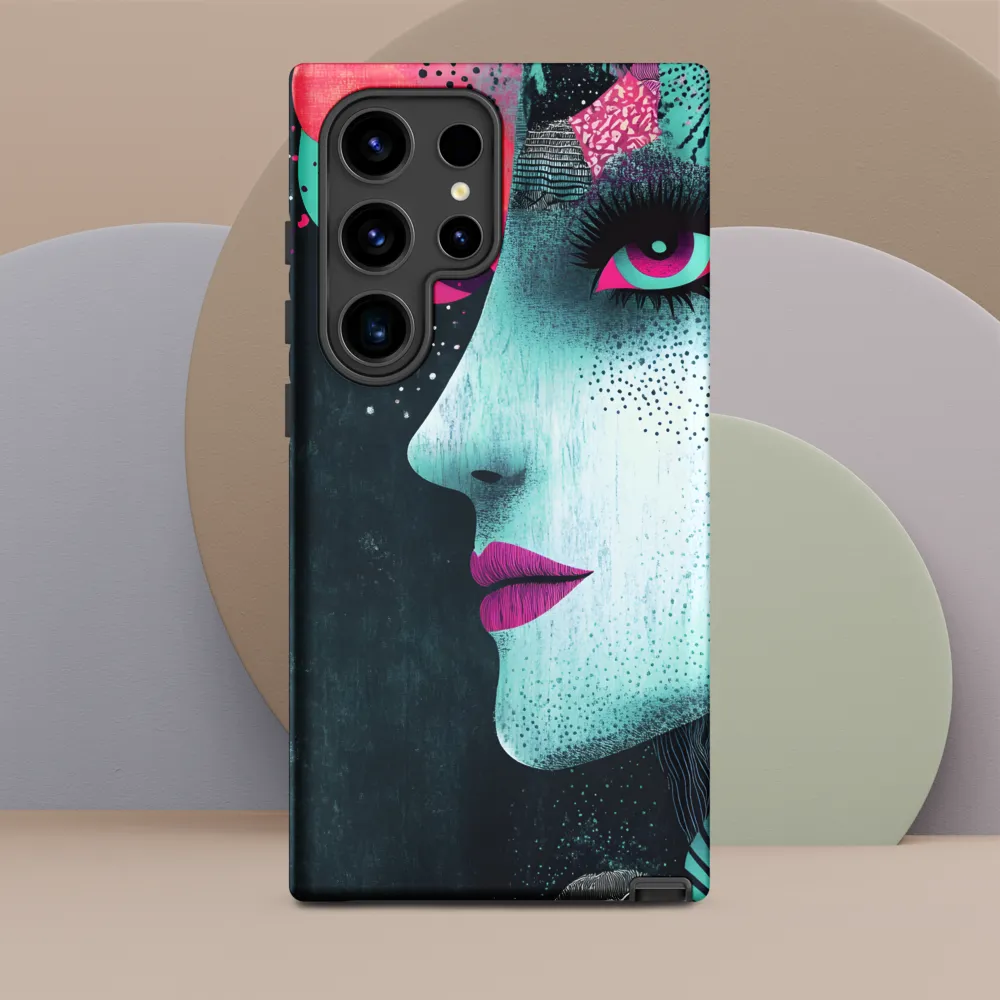 Mystical Beauty in Blue and Pink | Phone Case |  S24 Ultra | Tough Case | Matte