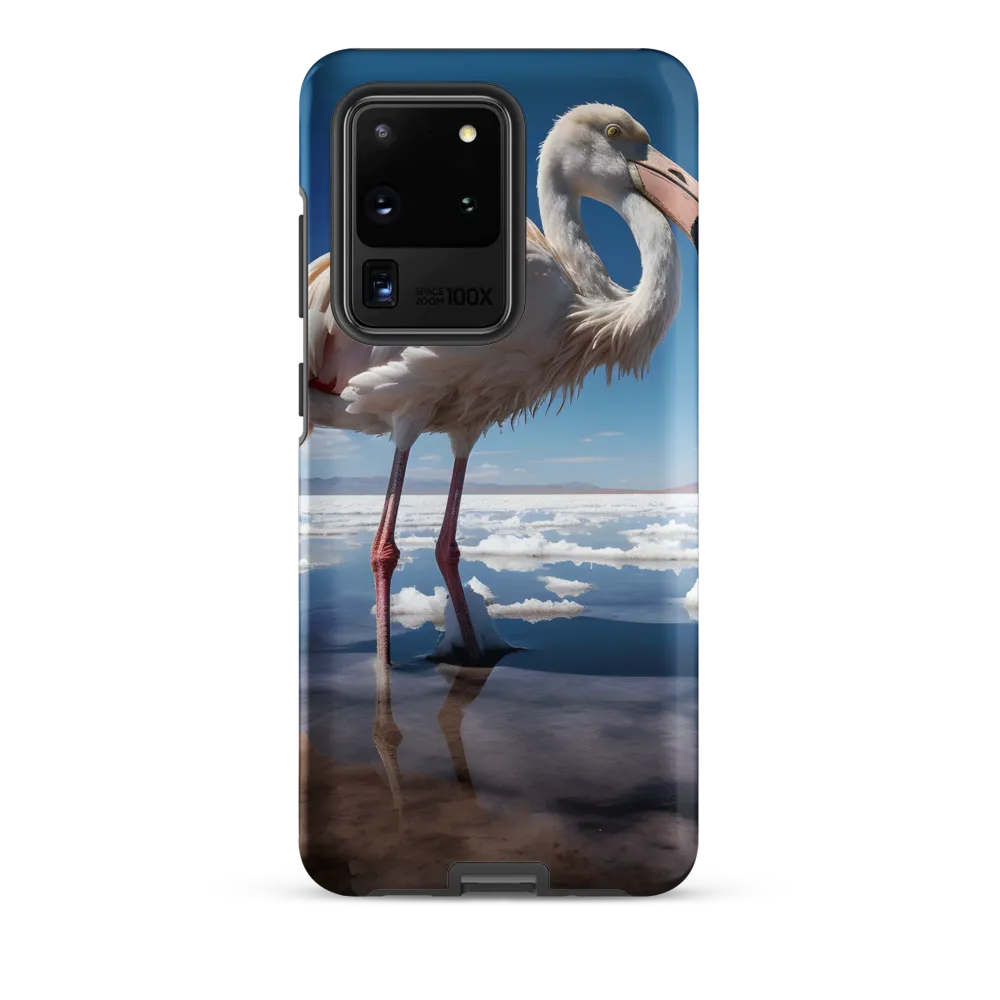 Graceful Solitude of a Flamingo