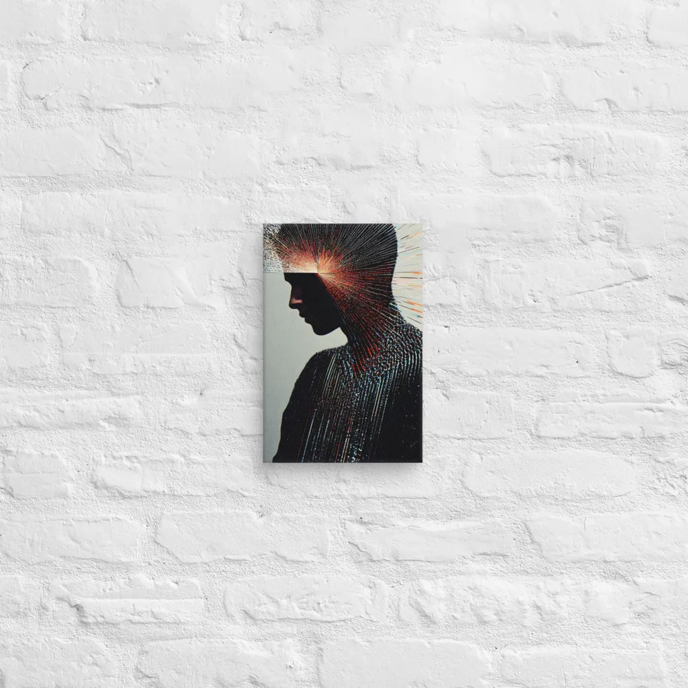 Radiant Reflection: An Abstract Journey of Thought | Canvas | 8″×12″