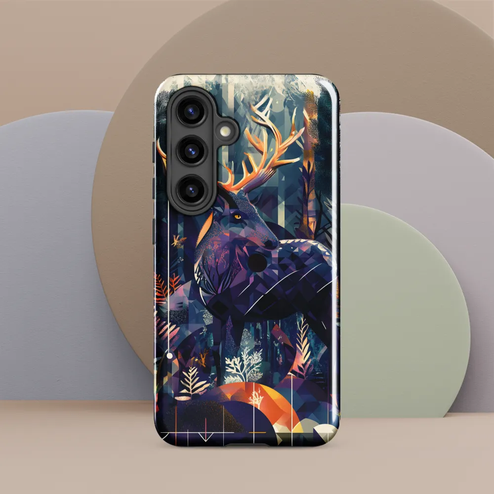 Majestic Serenity: A Geometric Forest Encounter