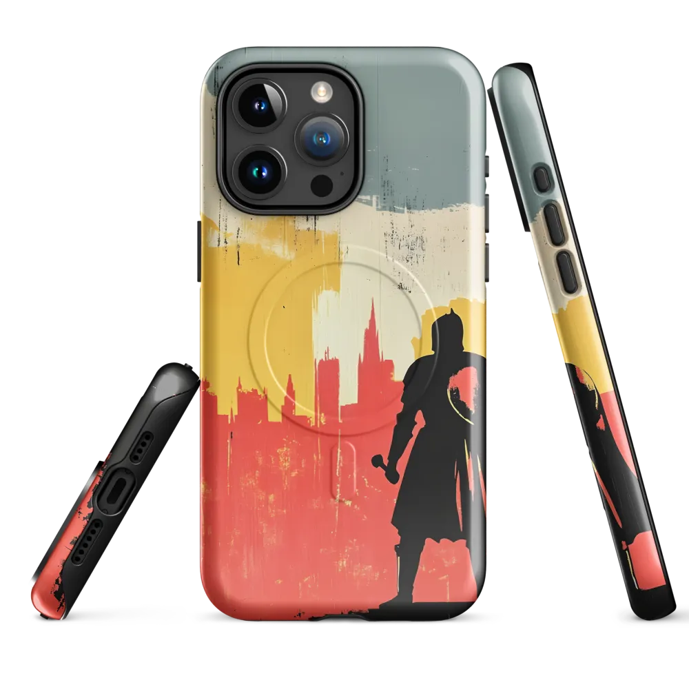Hero in the Urban Dawn | Phone Case |  15 Pro Max | MagSafe® Tough Case | Glossy