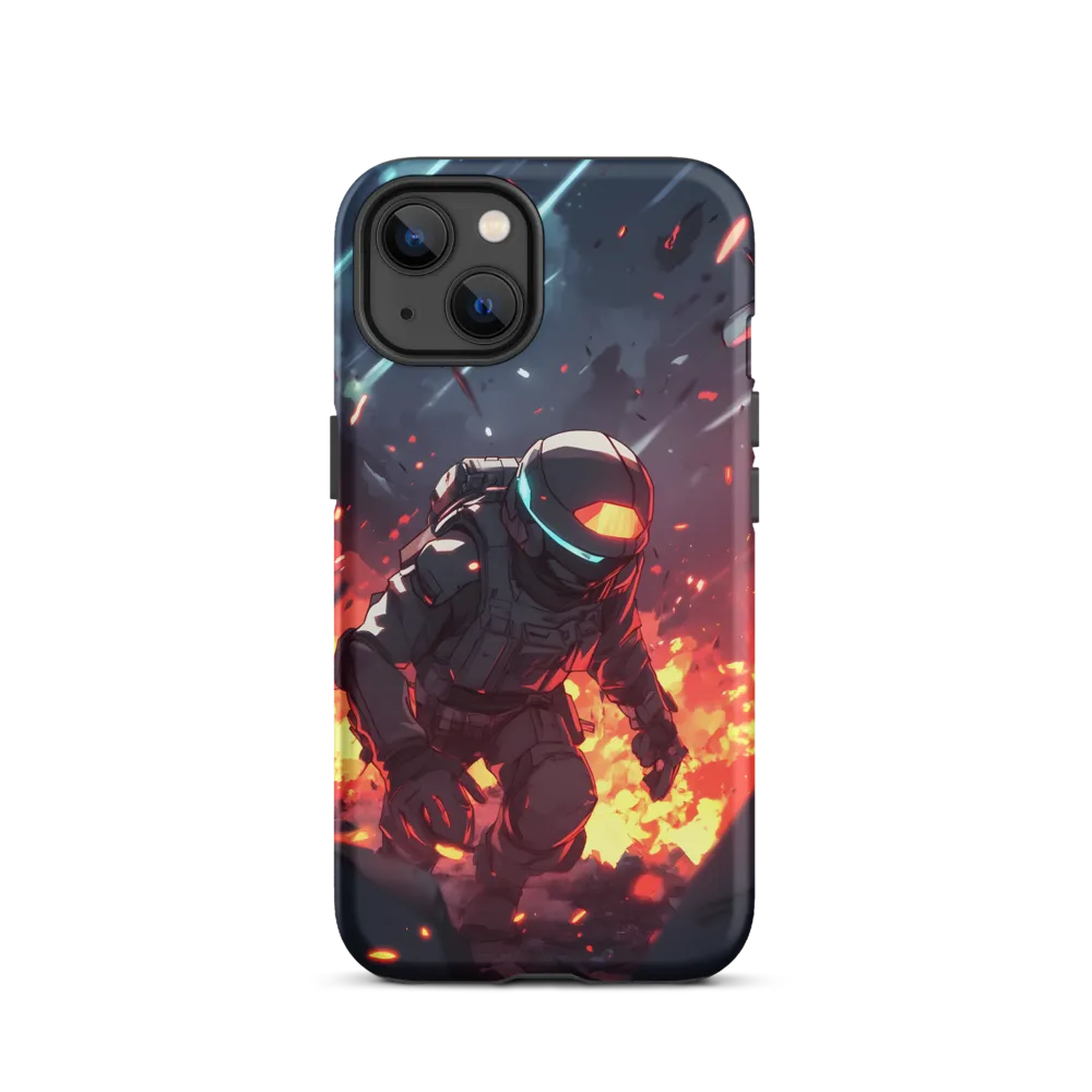 Astronaut Amidst Chaos