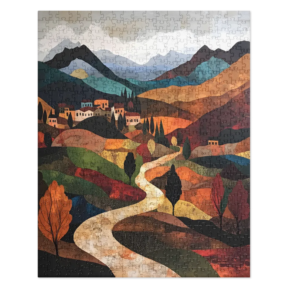 Harmony in Colorful Hills | Jigsaw Puzzle | 520 pieces