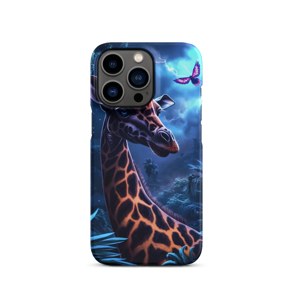 Mystical Giraffe in Twilight Jungle