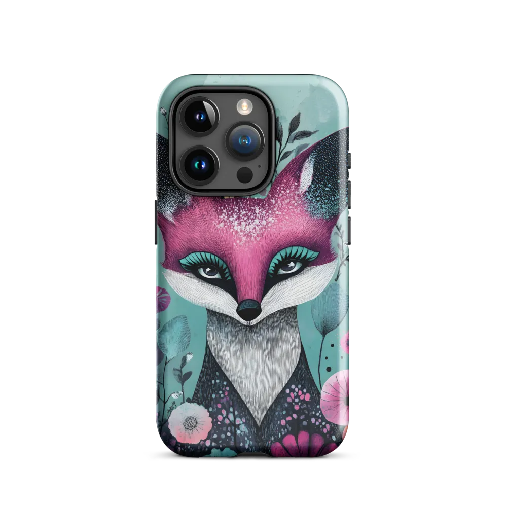 Whimsical Fox Among Blossoms | Phone Case |  15 Pro | Tough Case | Glossy