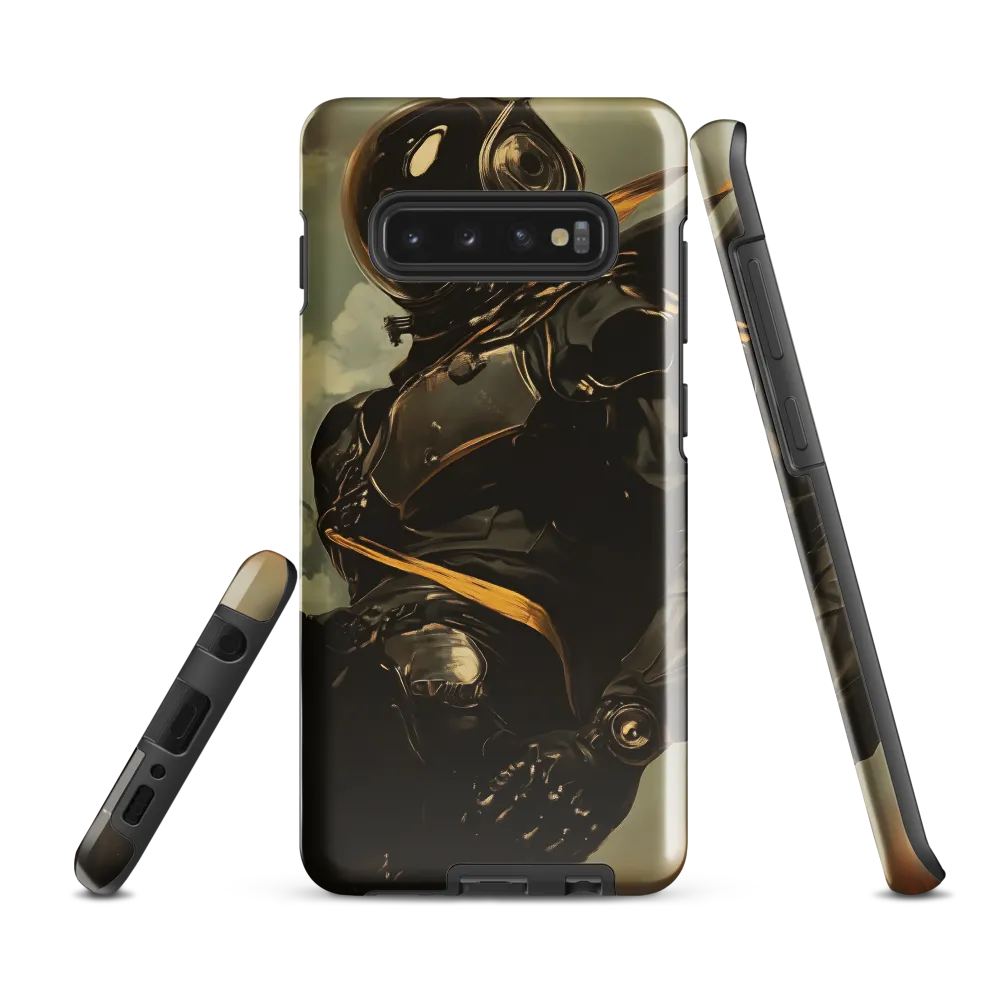 Ethereal Explorer: The Enigmatic Astronaut | Phone Case |  S10 Plus | Tough Case | Glossy