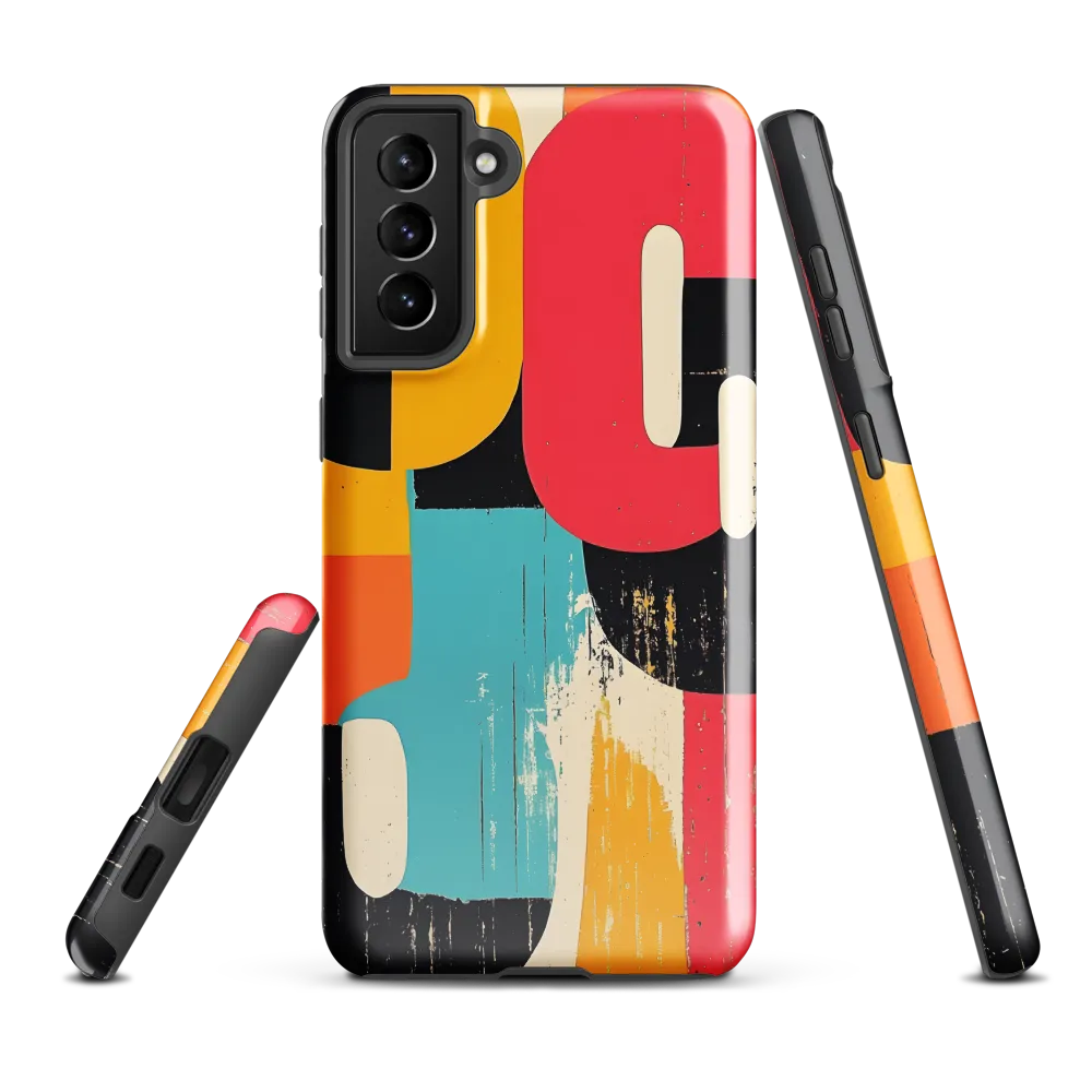 Colorful Curves: Numbers in Harmony | Phone Case |  S21 Plus | Tough Case | Glossy