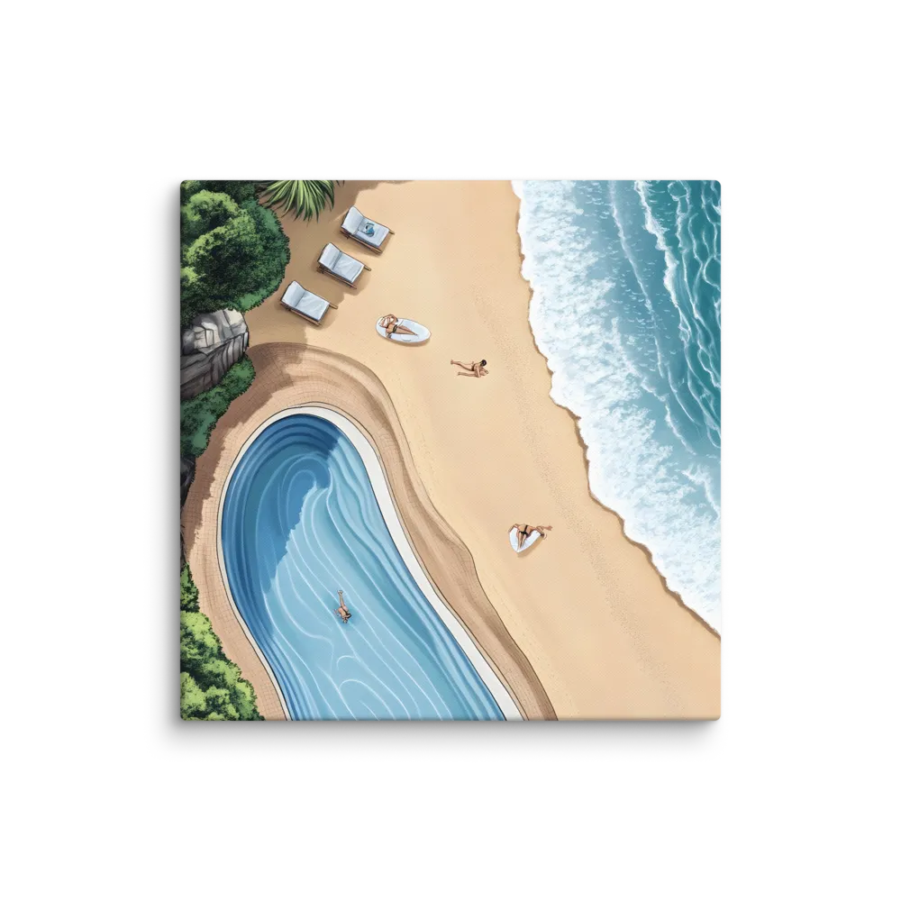 Serenity by the Shore | Canvas | 37″×37″