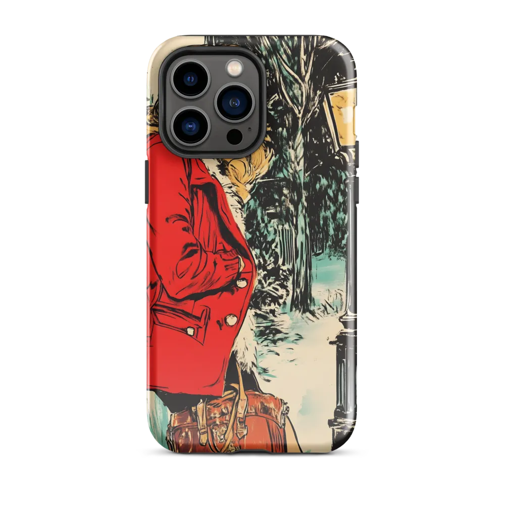 Winter Glamour in Red | Phone Case |  14 Pro Max | Tough Case | Glossy