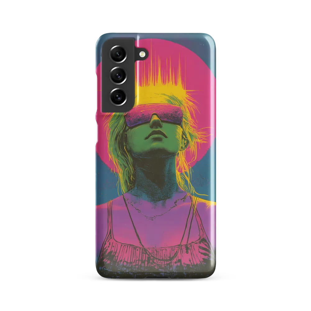 Neon Dreams: Portrait of a Modern Muse | Phone Case |  S21 FE | Snap Case | Glossy