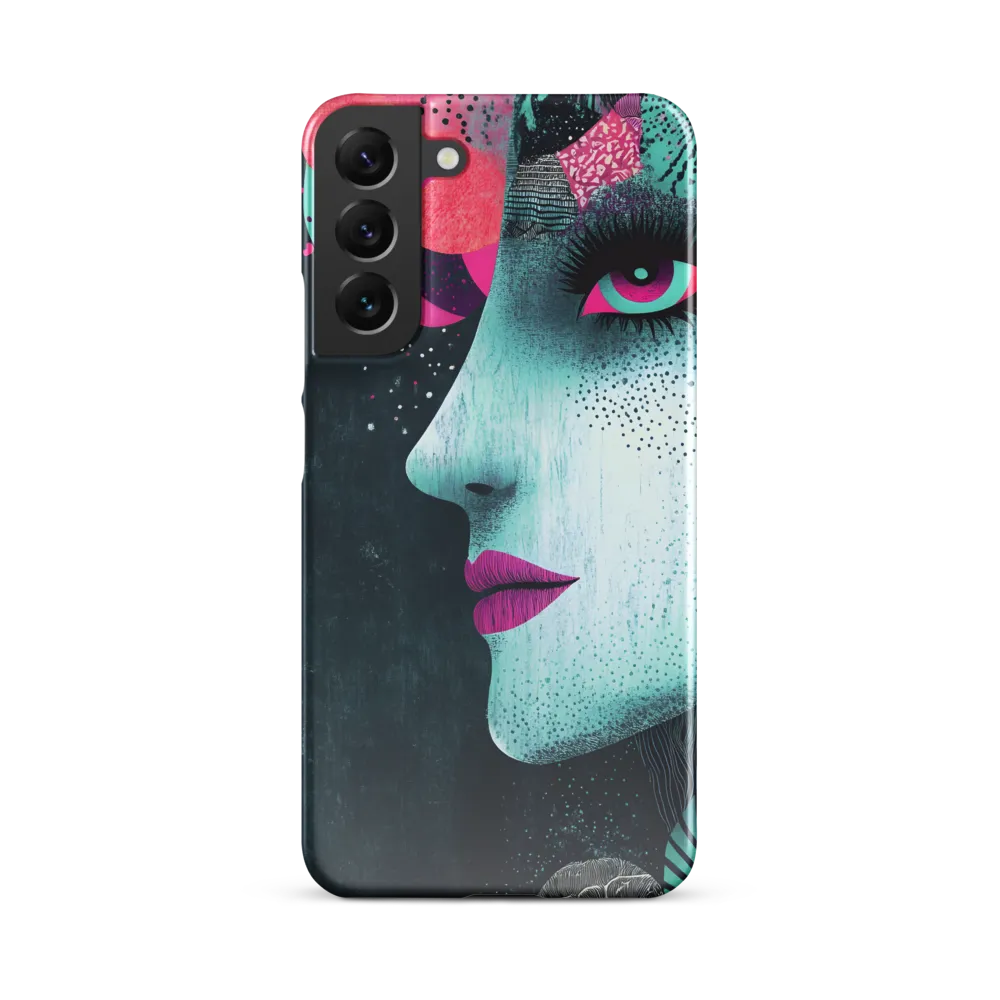 Mystical Beauty in Blue and Pink | Phone Case |  S22 Plus | Snap Case | Glossy