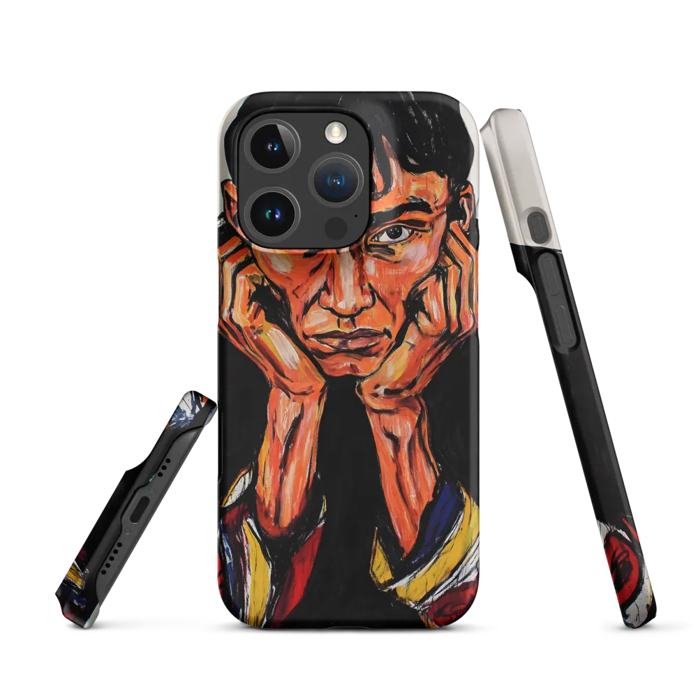 Contemplative Intensity: An Expressionist Portrait