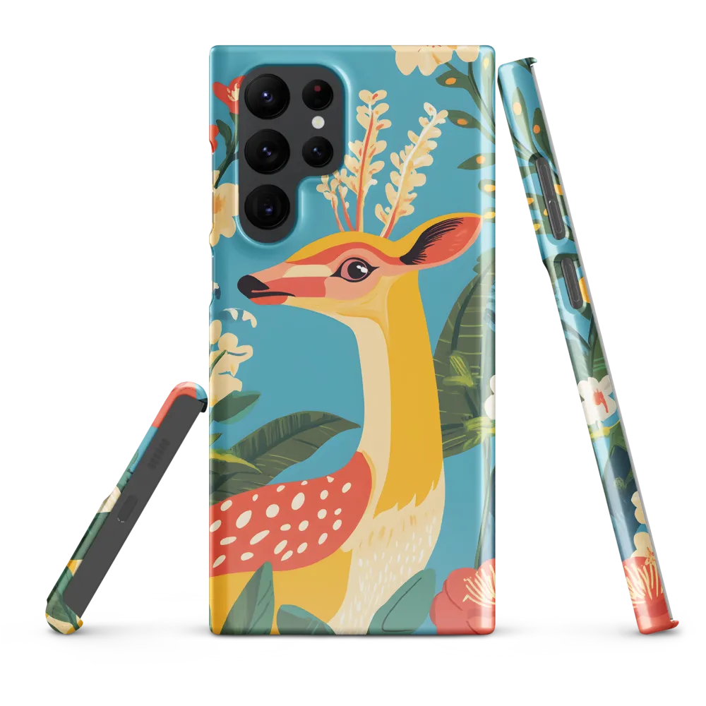 Serene Majesty: A Vibrant Deer Amidst Flora