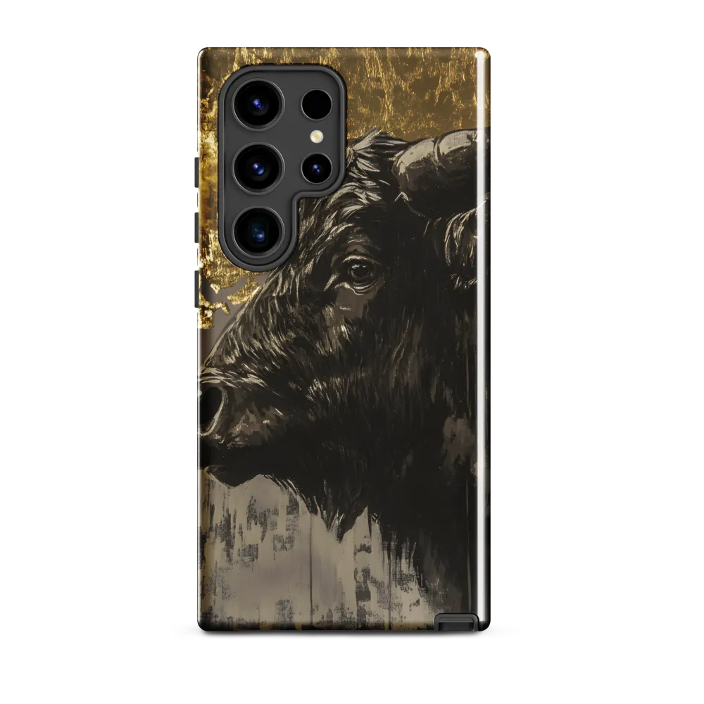 Majestic Bull Against the Golden Horizon