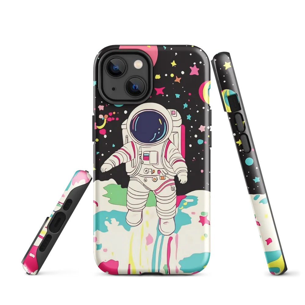 Neon Drift — Astronaut on a Pastel Moon