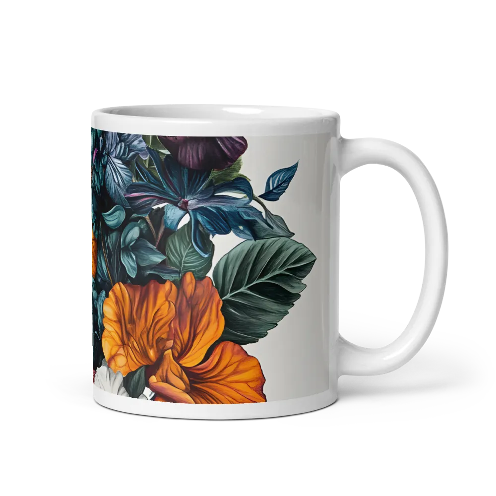 Floral Symphony | Mug with White inside | 11 oz