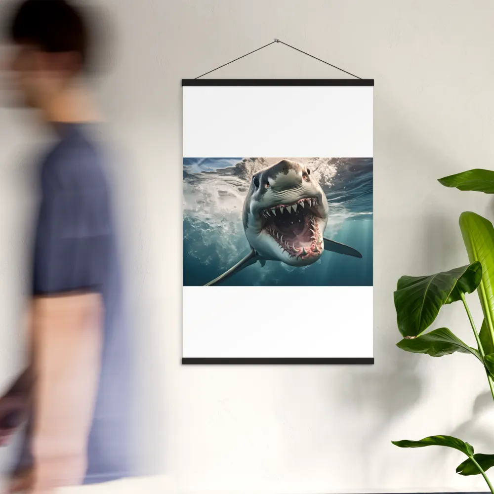 Fierce Majesty of the Ocean | Poster With Black Wood Hanger | 24″×36″